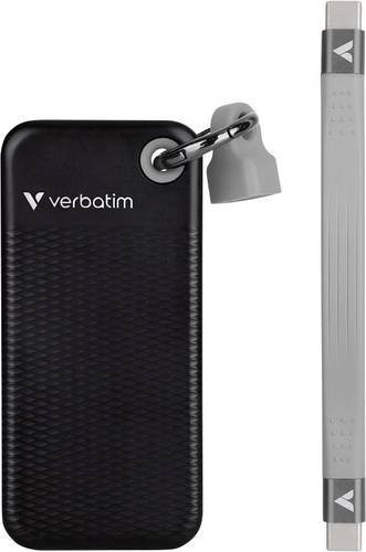 Verbatim Pocket Externe SSD 2TB USB-C USB 3.2 Gen 2 Schwarz Grau - Bild 1