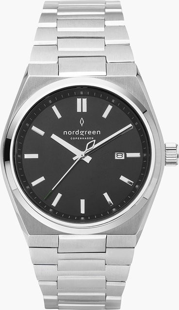 Nordgreen Herrenuhr Succession, Quarz, Edelstahl, 41 mm, Schwarz, 10 ATM - Bild 1