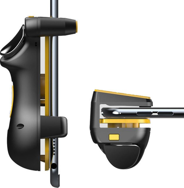 Trigger Game Controller L1R1 Feuer Ziel Tasten für Mobile Shooter und FPS Spiele auf iPad und Tablet, Schwarz - Bild 1