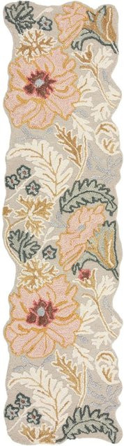Flair Rugs Wollteppich Daphne Shaped Floral in Mehrfarbig B: 60 cm, L: 230 cm - Bild 1