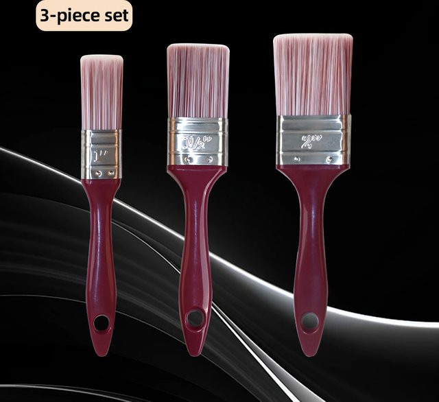 3-teiliges ProCraft Pinsel-Set mit Multi-Angle-Präzision und schnell trocknenden Borsten für effizientes Malen - Bild 1