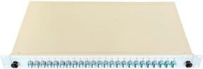 Paschke Spleissbox ausziehbar 19 Zoll 24xLCd OM3 AQUA 442405-4K-24SA in Blau und Silber - Bild 1