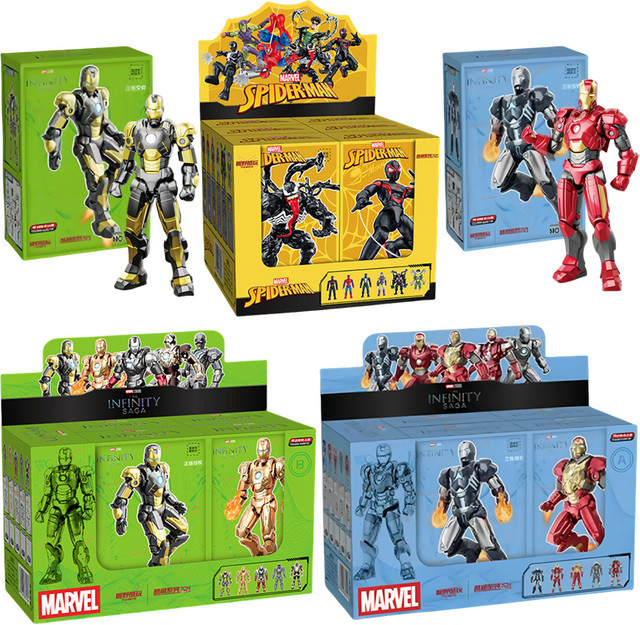 Fondjoy Marvel Spider Man Miles Morales, Venom, Doktor Octopus, Green Goblin, Bausteine-Set - Bild 1