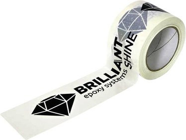 BRILLIANTShine Trennklebeband Coll+Roll, weiß, PVC, Breite: 7,5 cm, Länge: 6600 cm - Bild 1