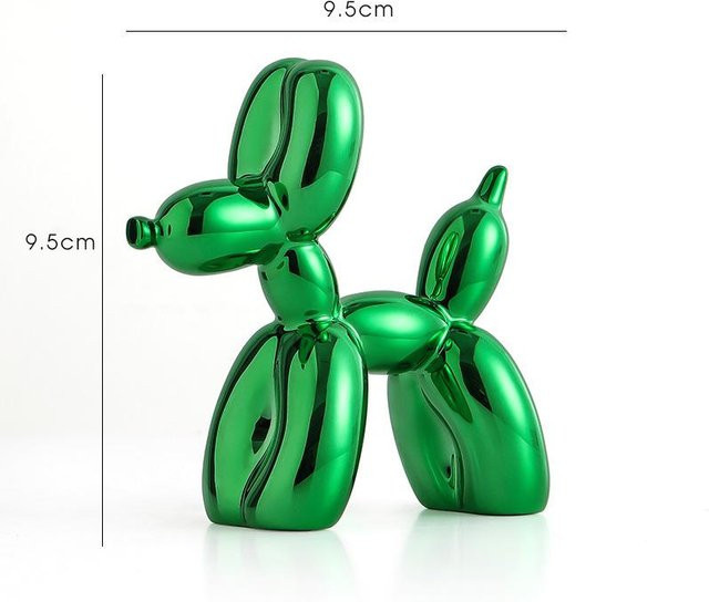 Kreative Galvanik Mini Ballon Hund Desktop Ornament zur Dekoration für Wohnzimmer und Büro, Mehrfarbig - Bild 1