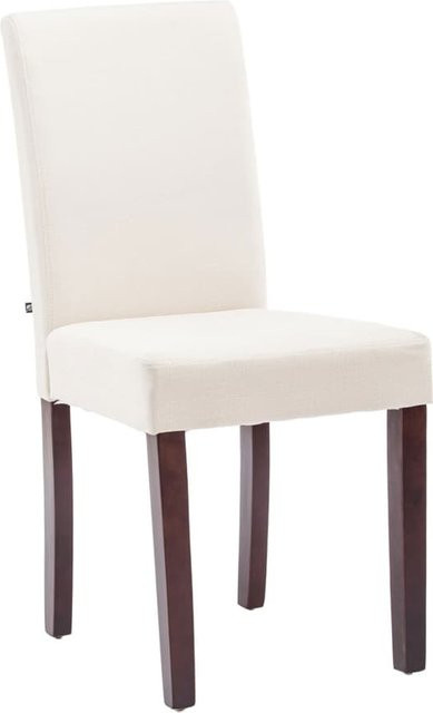 CLP Esszimmerstuhl Ina Polsterstuhl mit Holzgestell und Stoffbezug in Beige, Sitzhöhe: 47 cm - Bild 1
