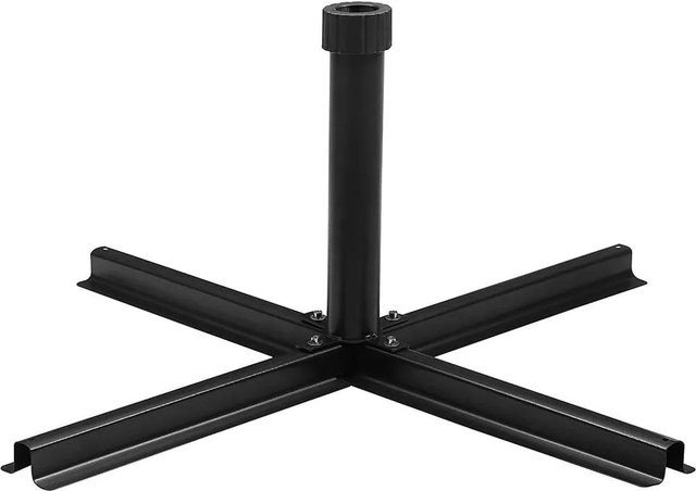 Sekey Sonnenschirmständer Kreuzständer in Schwarz für Mastdurchmesser 38 bis 48 mm - Bild 1
