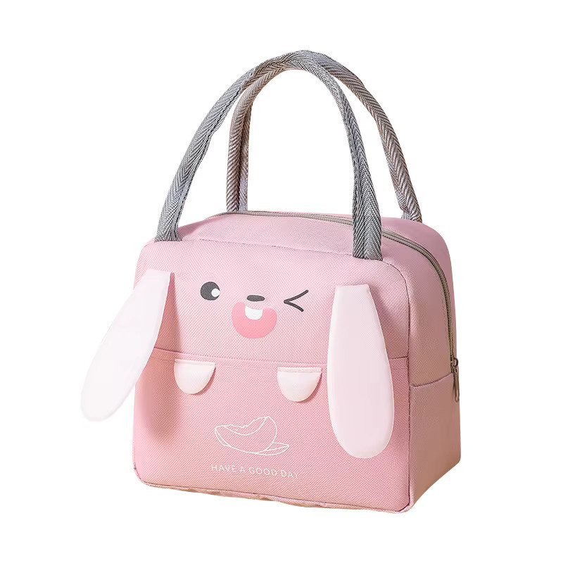 Isolierte Thermische Picknicktasche mit Cartoon-Design in Braun für Kinder und Mädchen - Bild 2