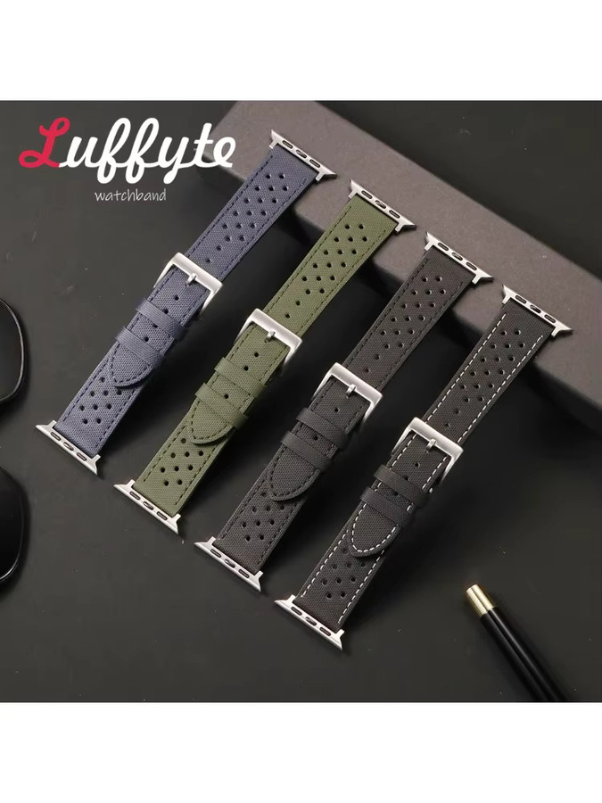 luffyte Uhrenarmband Silikon, Schwarz, Unisex - Bild 2
