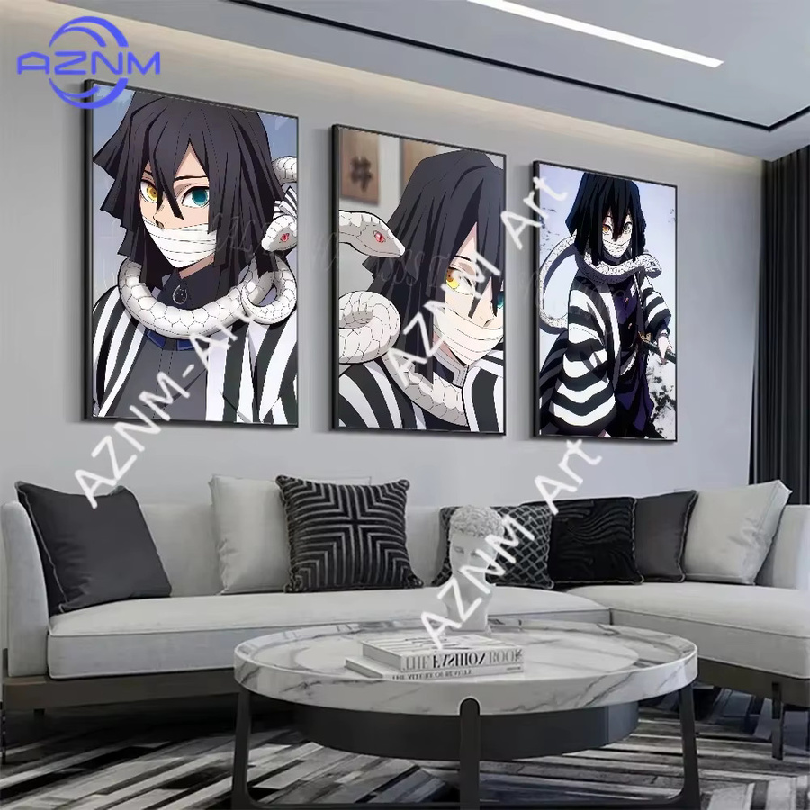 KAYOU Anime Demon Slayer Poster Iguro Obanai Kunstdruck Mehrfarbig - Bild 4
