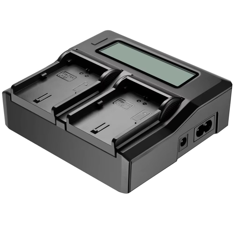 Canon 2-Slot Batterie Ladegerät für LP-E6NH LP-E6N LP-E6 in Schwarz - Bild 3