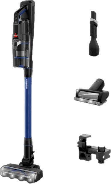 Bissell PowerClean FurGuard PRO Akku-Stielstaubsauger blau/schwarz mit HEPA-Filter, Anti-Tangle-Roller und LED-Scheinwerfer - Bild 1