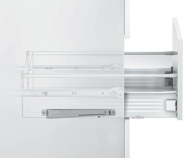 Optifit Einzugsdämpfer OPTIkomfort für Metallschubkästen, Silber, 16 cm - Bild 1