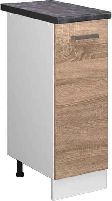 Vicco Apothekerschrank R-Line Medizinschrank für die Küche, Sonoma/Weiß/Anthrazit, B/T/H: 30,0 x 20,63 x 81,6 cm - Bild 1