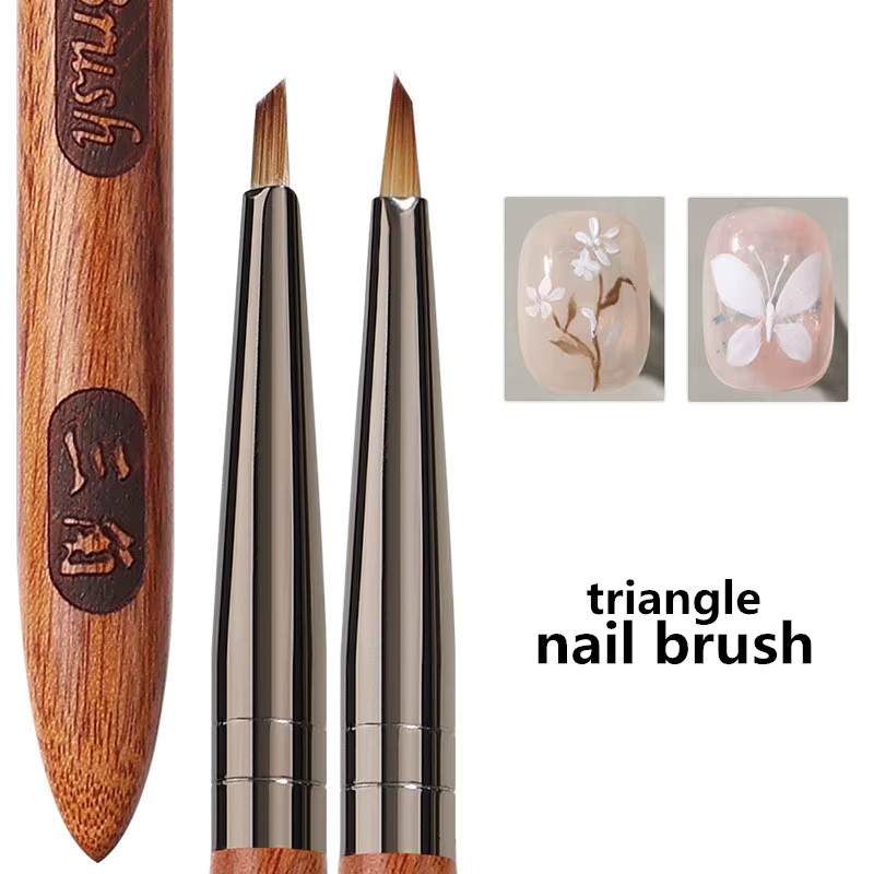 mifanxi Nagelpinsel für Nail Art, Dreieckiges Blütenblatt Design - Bild 3