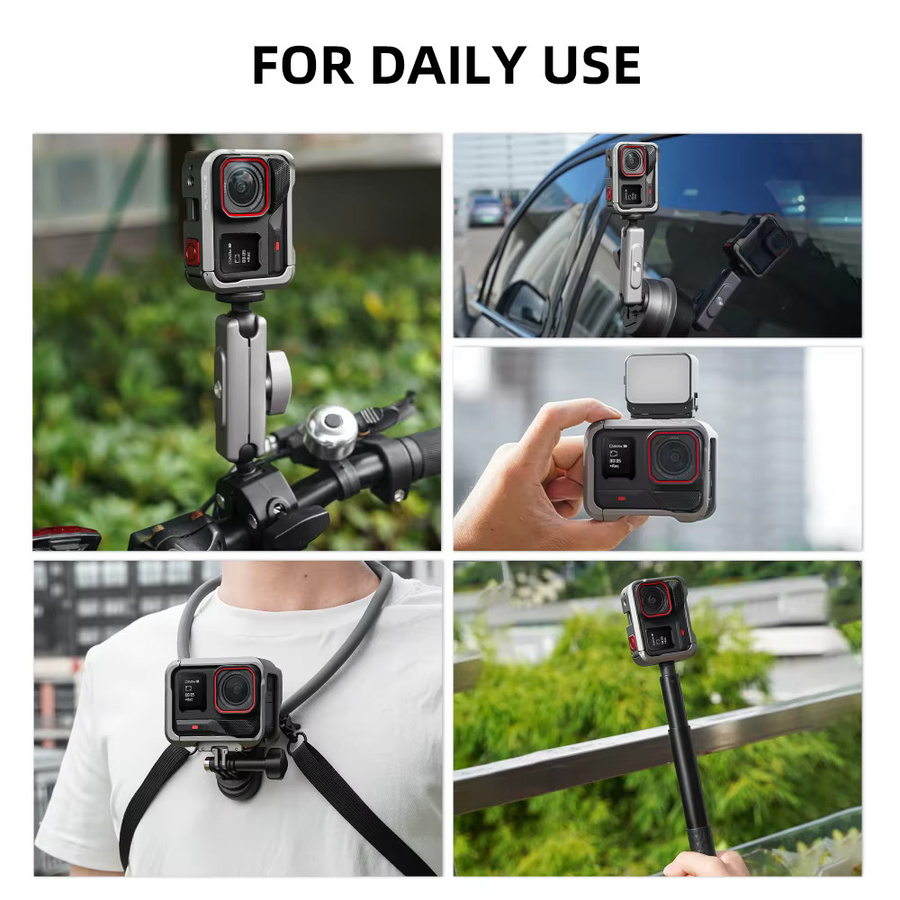 Flymile Metallkäfig Schutzrahmen aus Aluminiumlegierung für Insta360 Ace Pro und Insta360 Ace Pro 2 Kamerazubehör - Bild 6