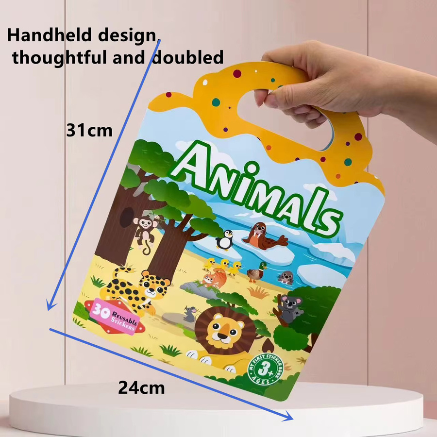Datgo Montessori ruhiges Buch, Puzzle, Tiere, ab 3 Jahre - Bild 4