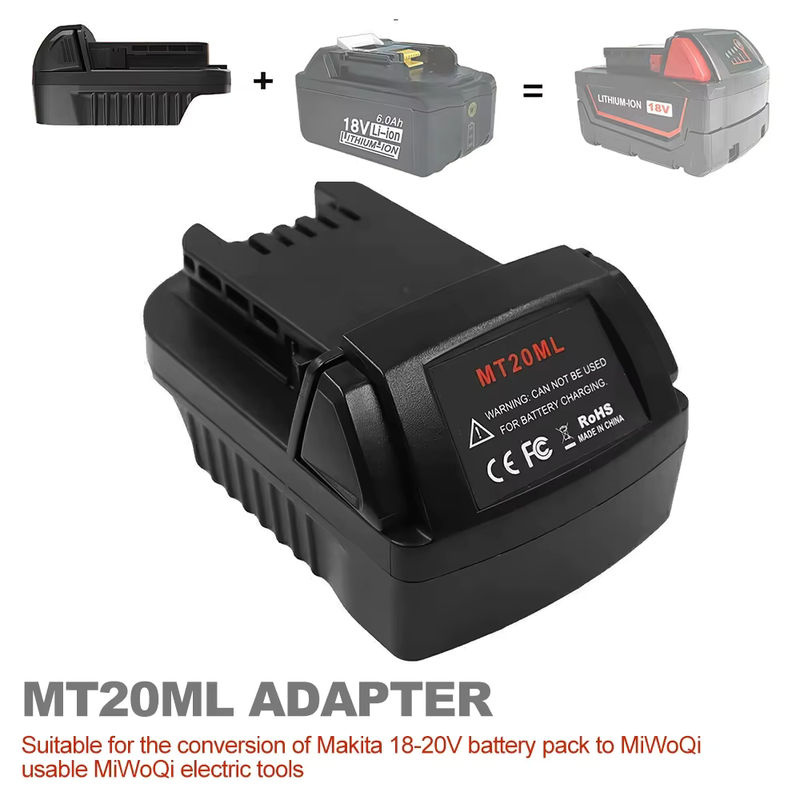 MT20ML Batterieadapter für Makita 18V Li-Ionen-Akkus zur Nutzung mit Milwaukee M18 18V Werkzeugen - Bild 5