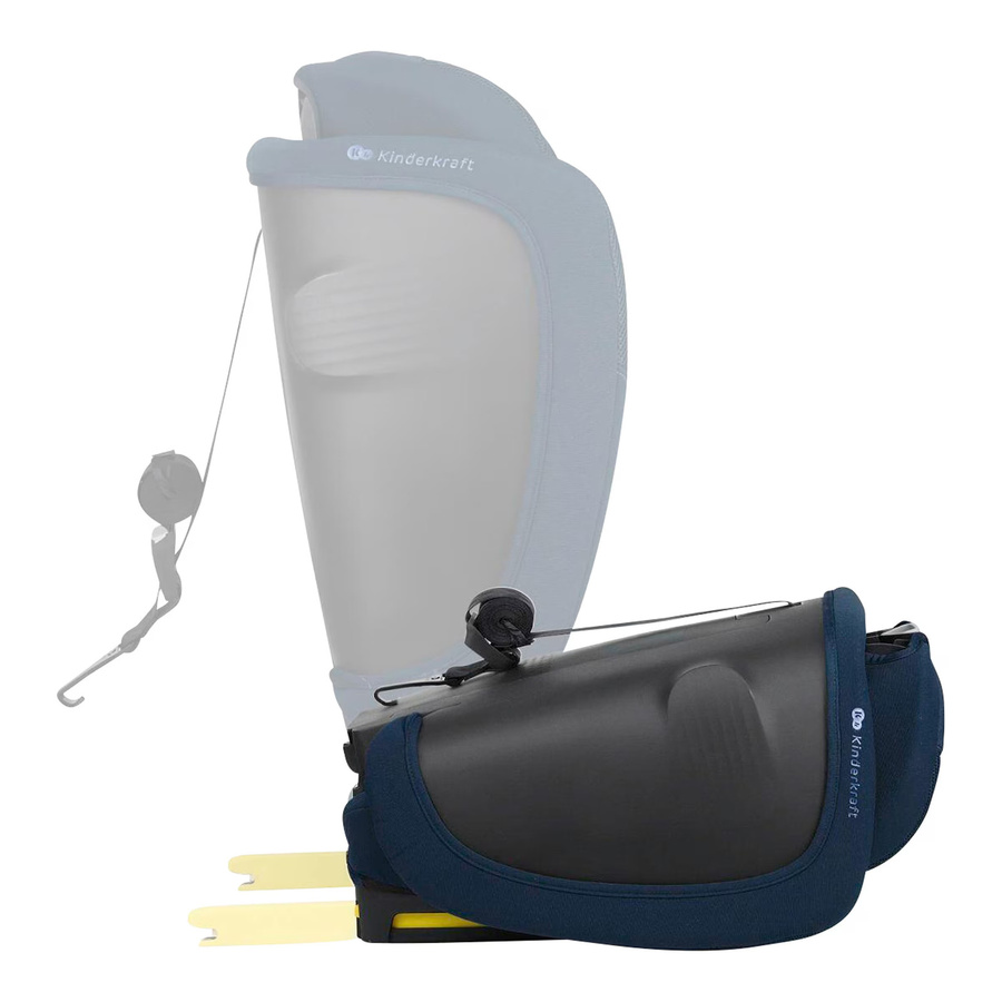 Kinderkraft Kindersitz FIX2GO blau mit ISOFIX und i-Size für 100 bis 150 cm Körpergröße - Bild 2