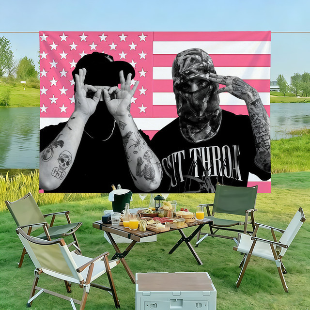 Suicide Boy Wandkunst Banner als Dekoration für Innen- und Außenbereich B: 60,0 cm, H: 40,0 cm - Bild 1
