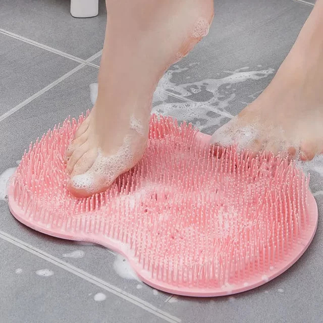 Silikon-Rückenbürste, rutschfeste Fußwaschbürste mit Saugnapf, Unisex - Bild 1