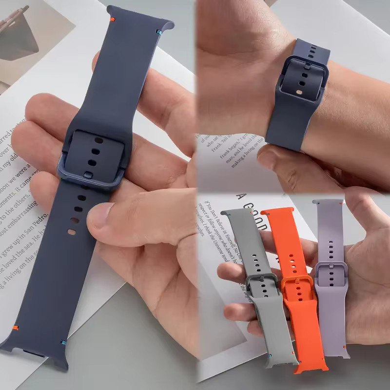 Samsung Galaxy Watch 8 Classic Silikonarmband, Schwarz, Unisex - Bild 2