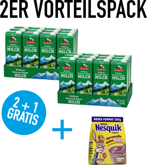 Berchtesgadener Land H-Milch, 3,5%, 24 x 1 l - Bild 1