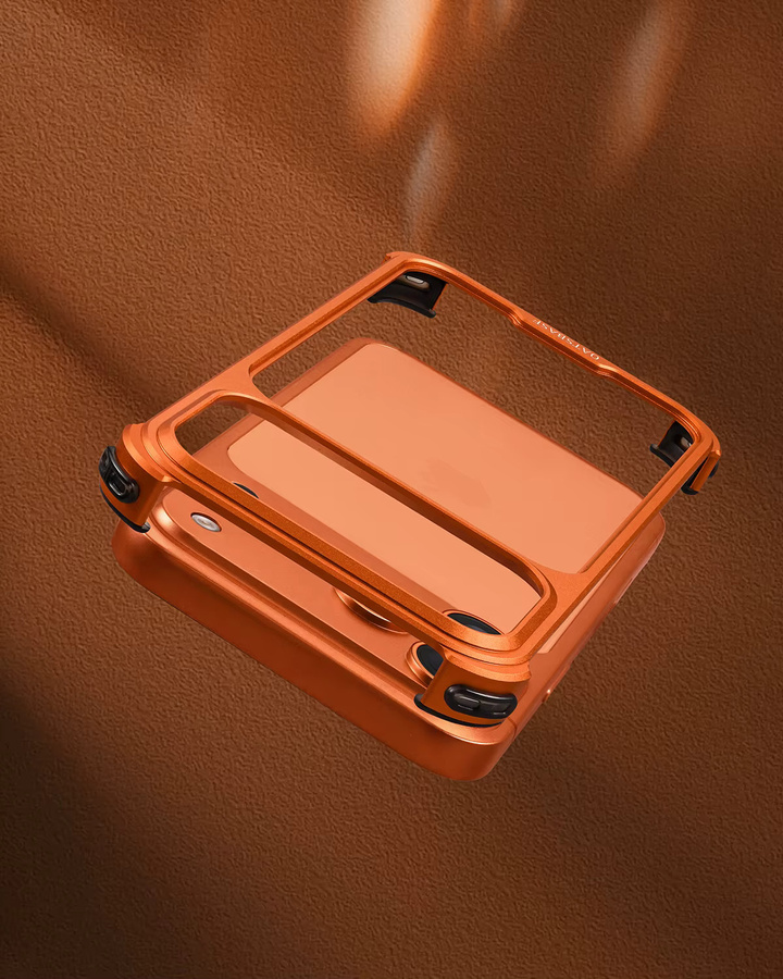 Oatsbasf Slim Handyhülle für iPhone 17 Pro und iPhone 17 Pro Max in Orange, stoßfeste Schutzhülle mit Originalgefühl - Bild 6