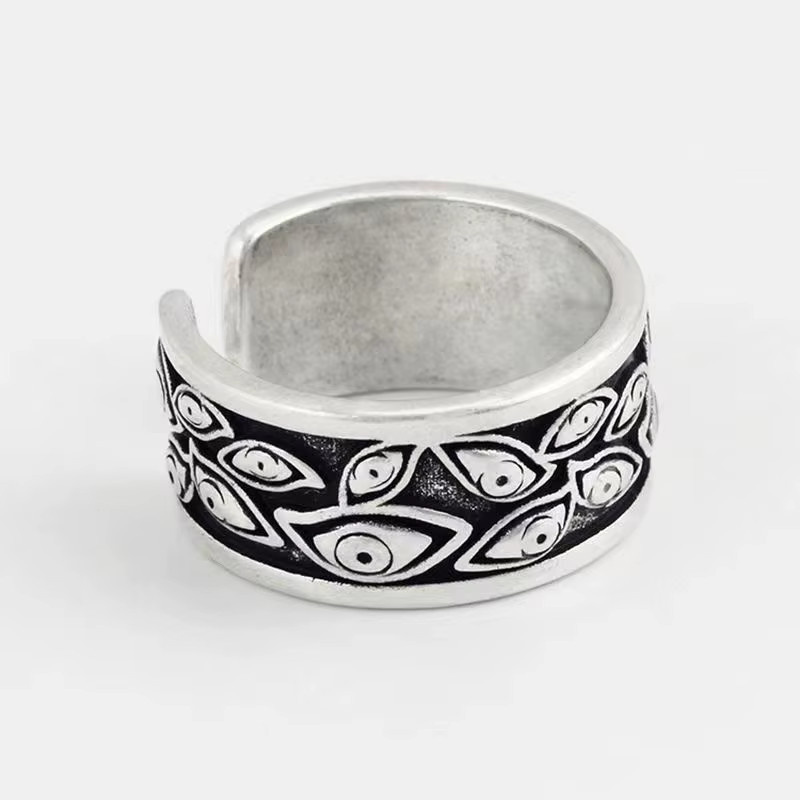 LENNIK Ring, Silber, Teufel Augen, Herren - Bild 2