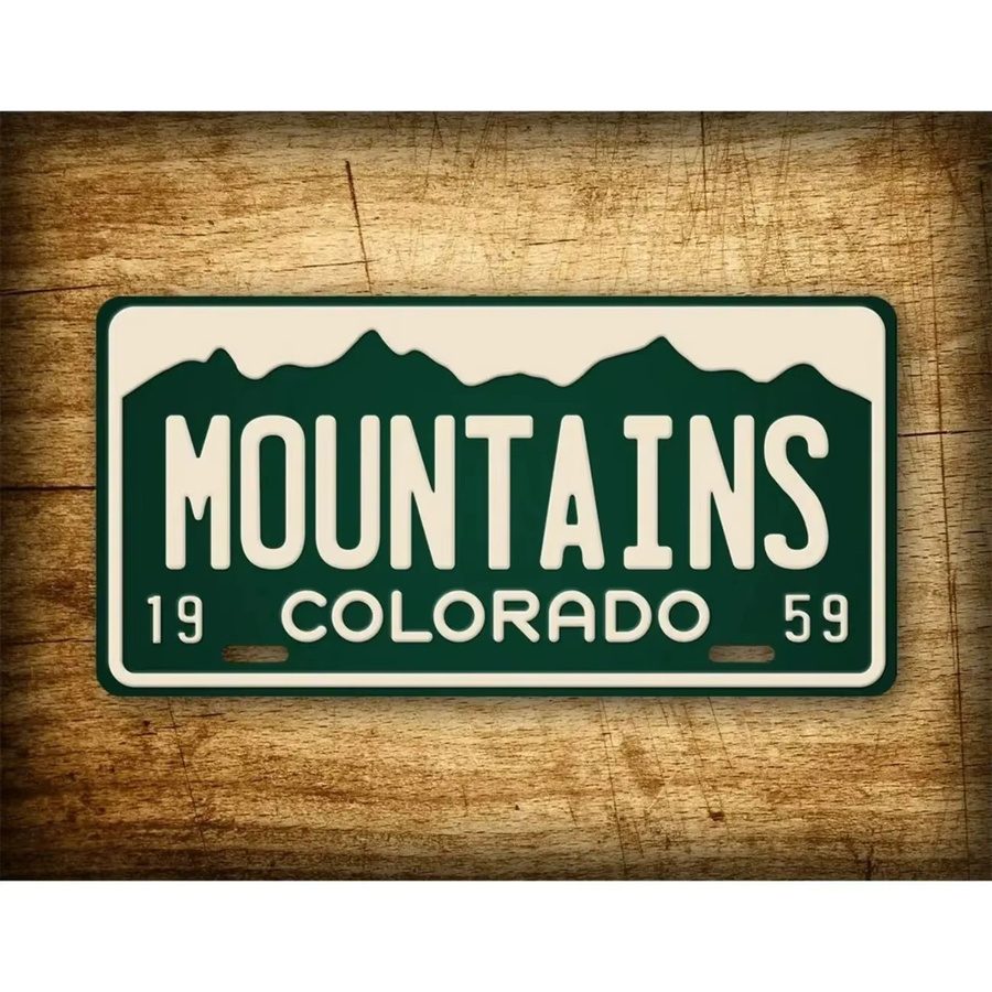 CIFBUY Vintage Colorado Metallschild im antiken Retro-Stil zur Wanddekoration, Breite: 38,1 cm, Höhe: 38,6 cm - Bild 2