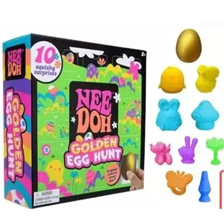 Needoo Goldenes Eiersuche-Spiel Blindbox, Fidget mit Squishy-Überraschung, ab 3 Jahren - Bild 5