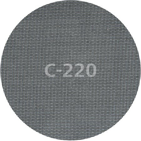 Wolfcraft Haft-Gitterleinen-Set für Exzenterschleifer, Durchmesser: 225 mm, 5 Stück, schwarz - Bild 1