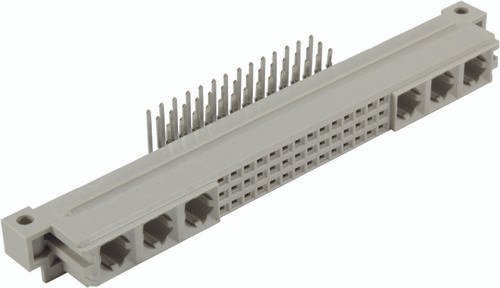 HARTING Federleiste 09732426801 aus Messing in Grau mit 3 Reihen - Bild 1