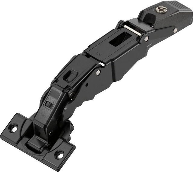 Blum Clip top Blumotion Profiltürscharnier 125 Grad Gerade mit Feder und Schrauben in Onyx Schwarz Matt - Bild 1