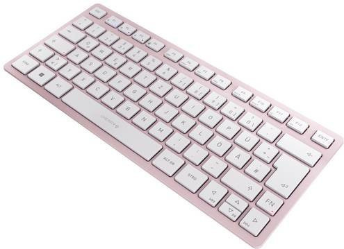 Cherry KW 7100 Mini BT Bluetooth Tastatur QWERTZ Cherry Blossom Pink - Bild 2