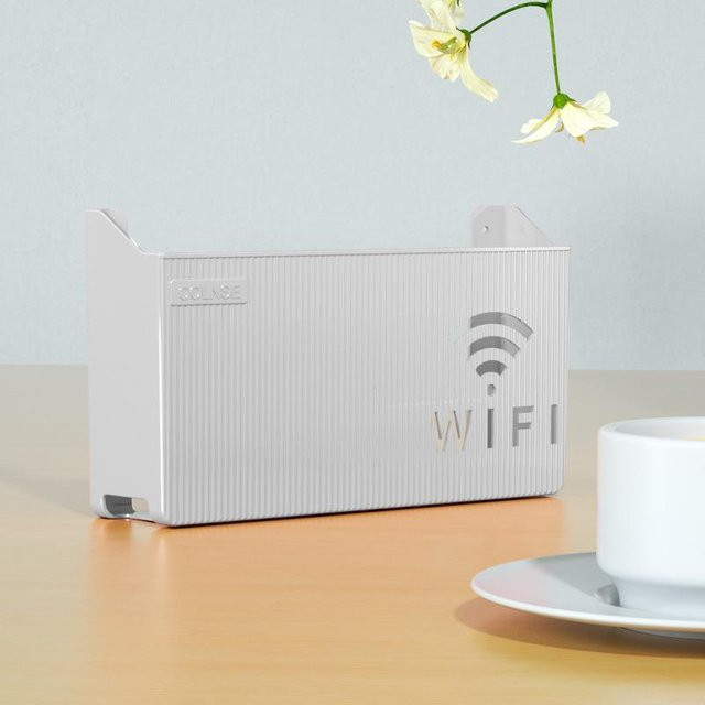 XYNN Kabelmanagementbox für Router und WiFi mit doppelschichtiger Aufbewahrung für Datenkabel in Grau - Bild 1