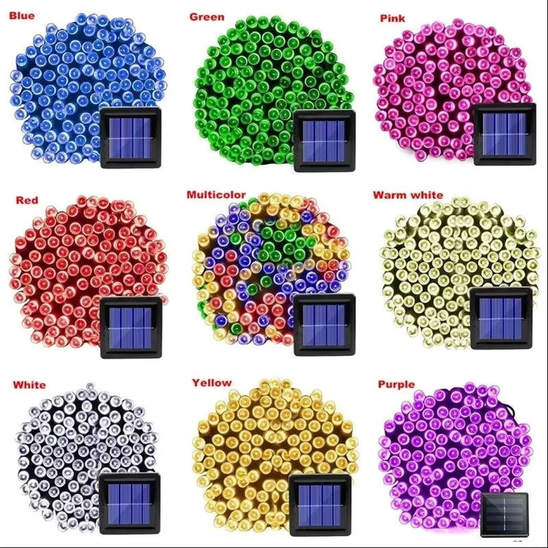Wasserdichte Solar LED Lichterkette für Garten und Weihnachten in Multicolour RGB - Bild 3
