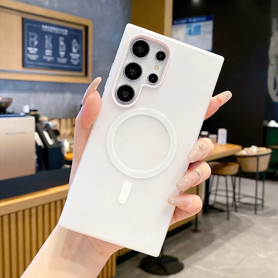 2-in-1 MagSafe Hülle für Samsung Galaxy A-Serie mit magnetischer kabelloser Ladefunktion, Matte Oberfläche, Lila - Bild 2