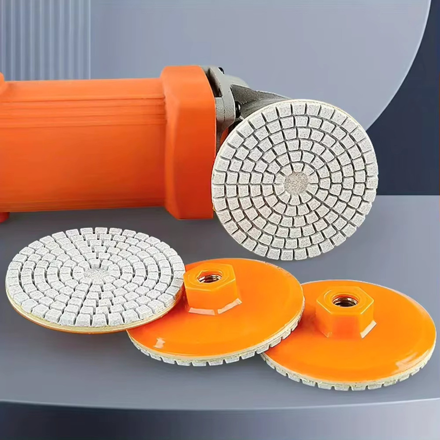 SLADE Polierpad Schleifmittel Set für Marmor Granit Beton und Stein, 80 mm Durchmesser, Nass und Trocken anwendbar - Bild 4