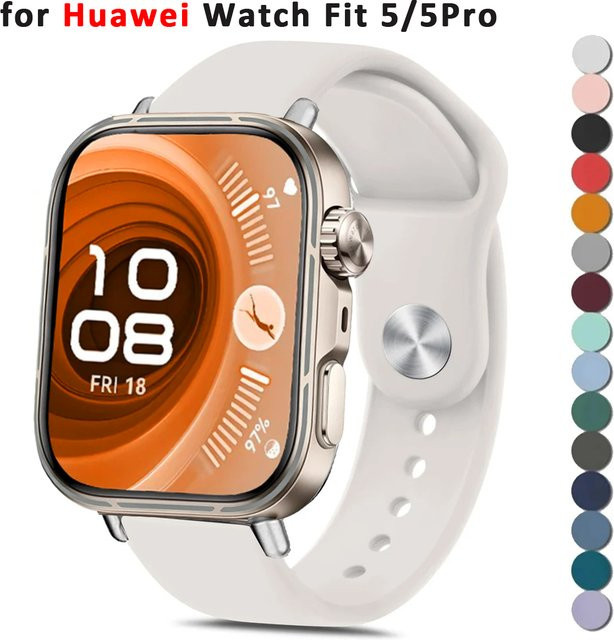 CAOWTAN Uhrenarmband Silikon, Weiß, Unisex - Bild 1