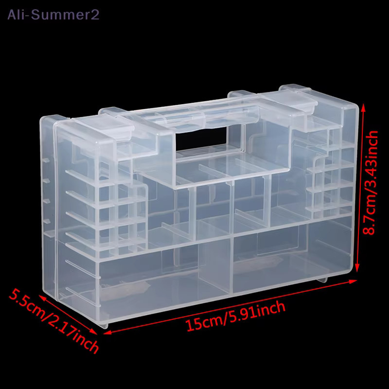 Transparenter Kunststoff-Batteriekasten als Organizer für AA AAA C D und 9V Batterien - Bild 6