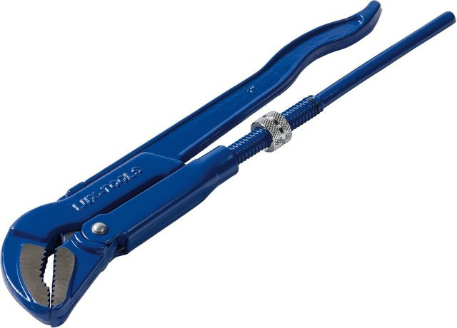LUX-TOOLS Eckrohrzange Classic aus Stahl in Blau, Länge: 320 mm - Bild 1