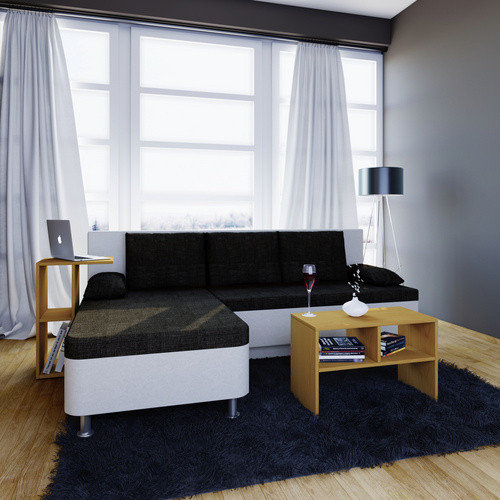VCM Beistelltisch Nachto in Braun mit lackierter Oberfläche, B/T/H: 40 x 60 x 45 cm - Bild 2