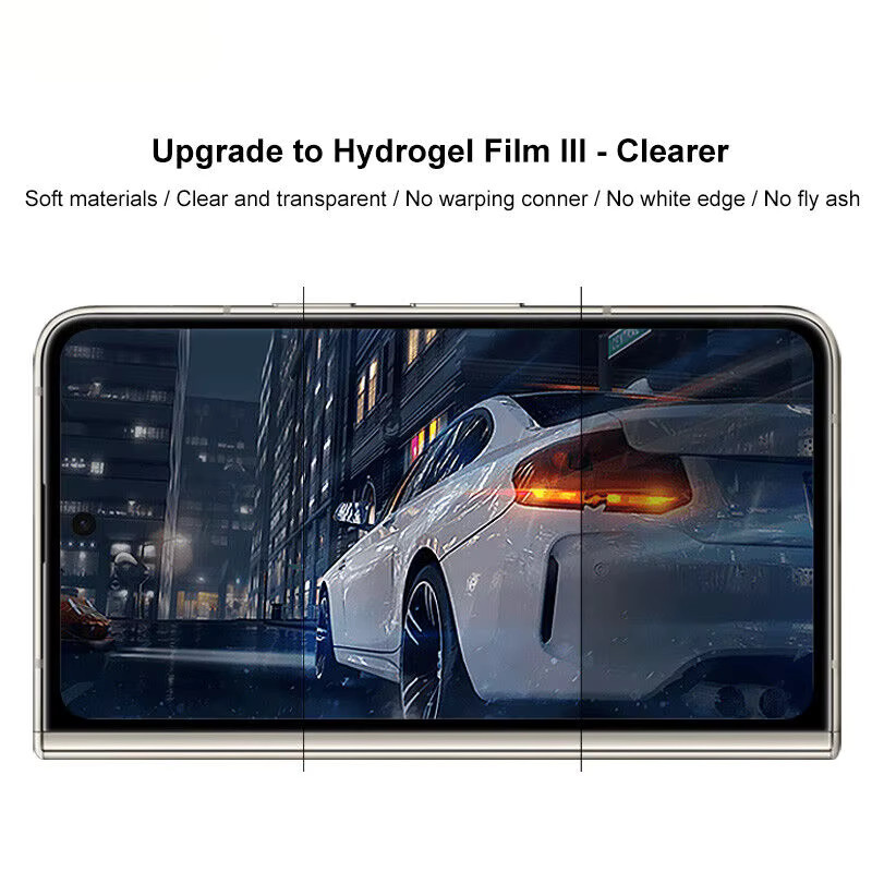 3 in 1 Hydrogel Displayschutzfolie für Google Pixel 9 Pro Fold 5G, transparent, matt und klar, Set für Vorder- und Rückseite, Anti-Fingerabdruck-Schutz - Bild 4
