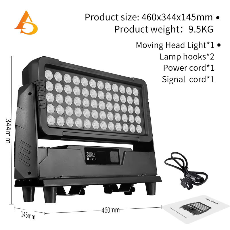 AICPOSE LED DMX 4in1 RGBW Wandfluter Außenbeleuchtung IP65 für Bühnen und Party-Licht - Bild 4