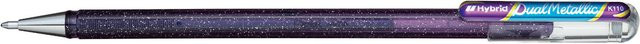 Pentel Gelstift Glitzer Dual in Violett und Metallic-Blau - Bild 1