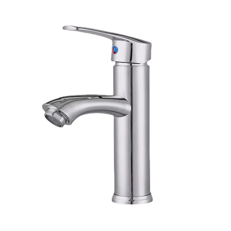 RETHME Badezimmer-Waschbecken-Wasserhahn in Silber mit Anti-Splash-Funktion und Safety-Stop, Farbe: Silber - Bild 3