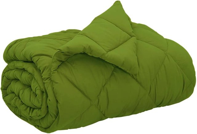vidaXL Ganzjahresbettdecke aus Mikrofaser in Grün, B: 220 cm, B: 200 cm - Bild 1