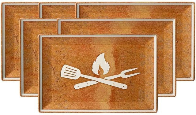 Ritzenhoff & Breker Platten Rusty 6er Set B/T: 30 x 20 cm - Bild 1