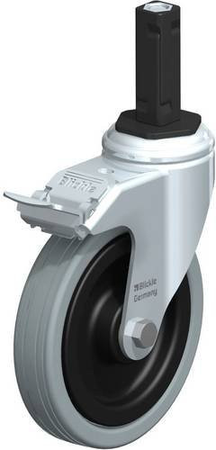 Blickle Lenkrolle LKRA-VPA 125K-11-FI-EV12 mit Feststeller, Rad-Durchmesser: 125 mm, Tragfähigkeit: 100 kg, Farbe: Grau/Schwarz - Bild 1